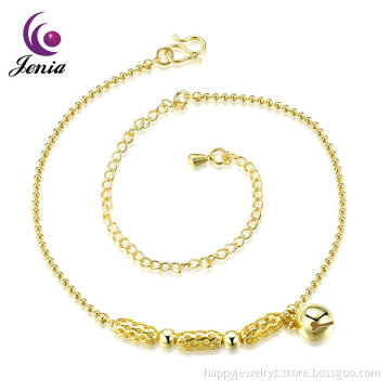 Jenia Hot Sale Product Popular Gold Plated Cage Shape Anklet For Women